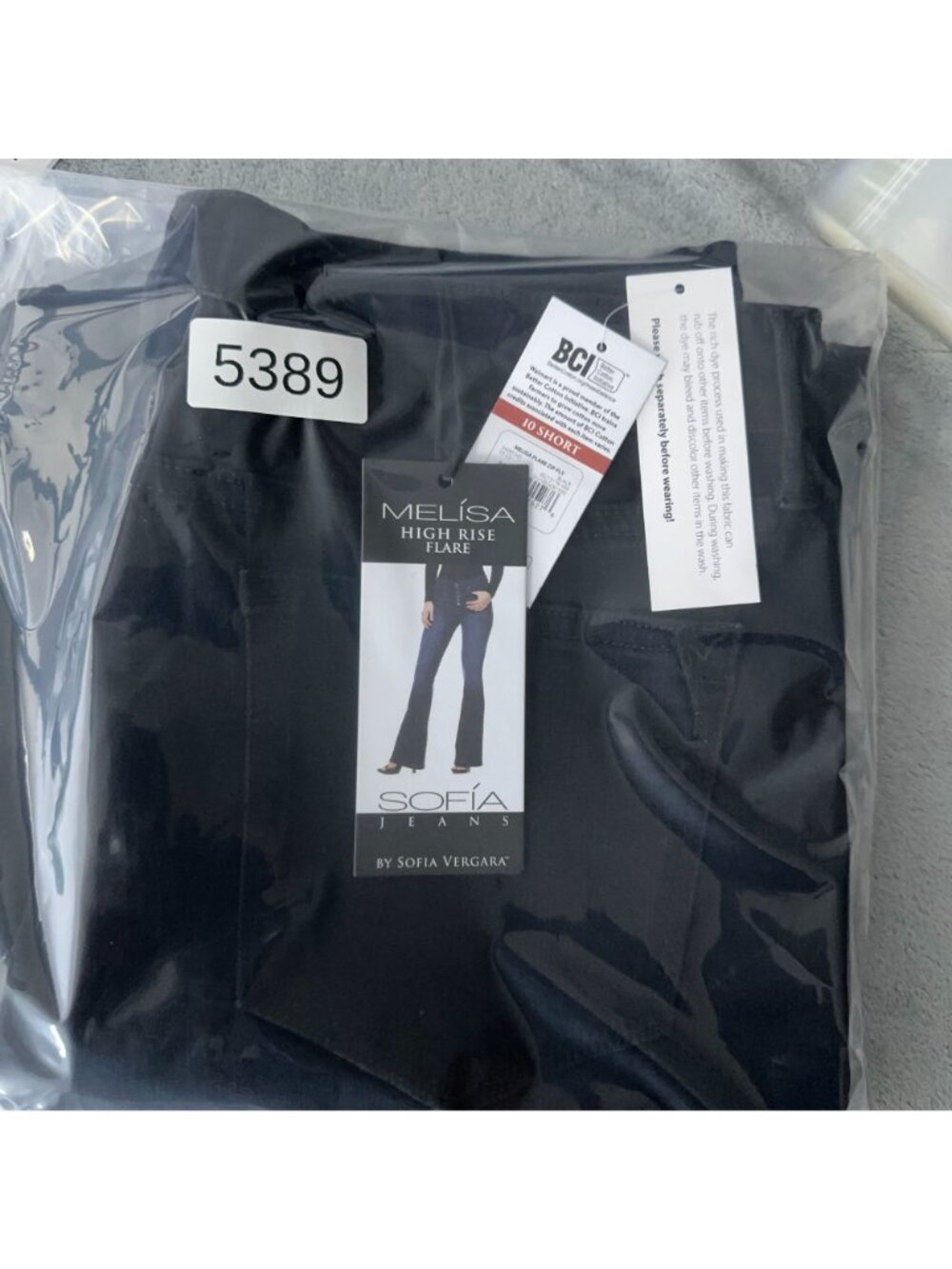 Sofia Jeans By Sofia Vergara Melisa High Rise Flare Jeans Size 10 Short Zip Fly - Picture 12 of 12